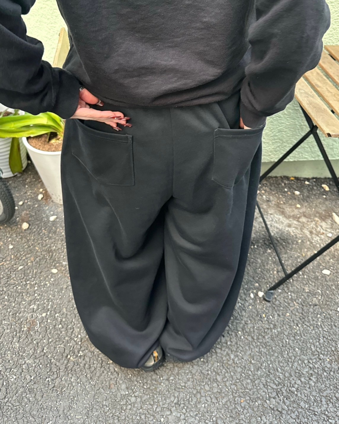 ウエストタックスウェットパンツ KM0008