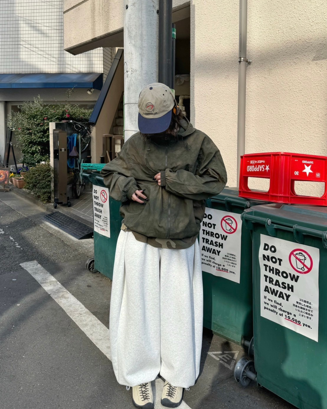 ウエストタックスウェットパンツ KM0008