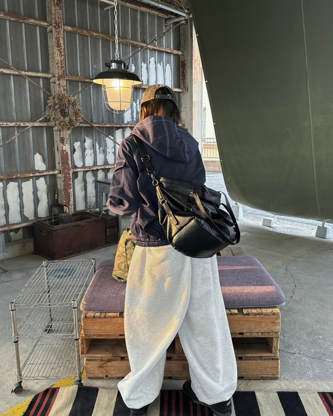 ウエストタックスウェットパンツ KM0008