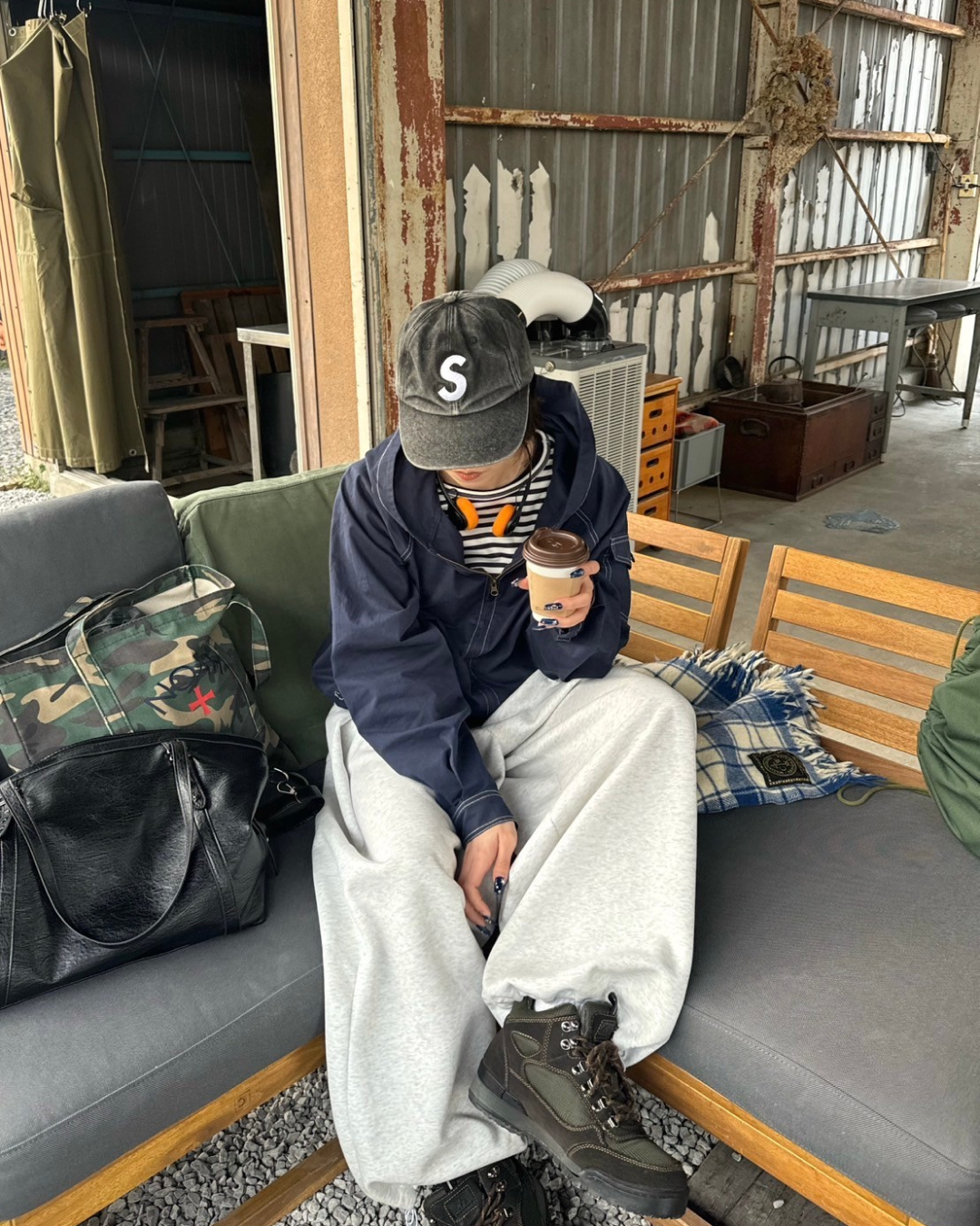 ウエストタックスウェットパンツ KM0008