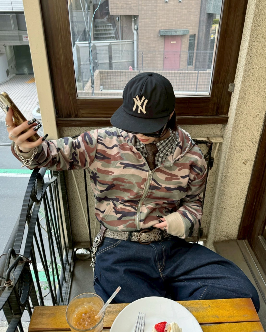 ショート丈迷彩パーカー KM0016