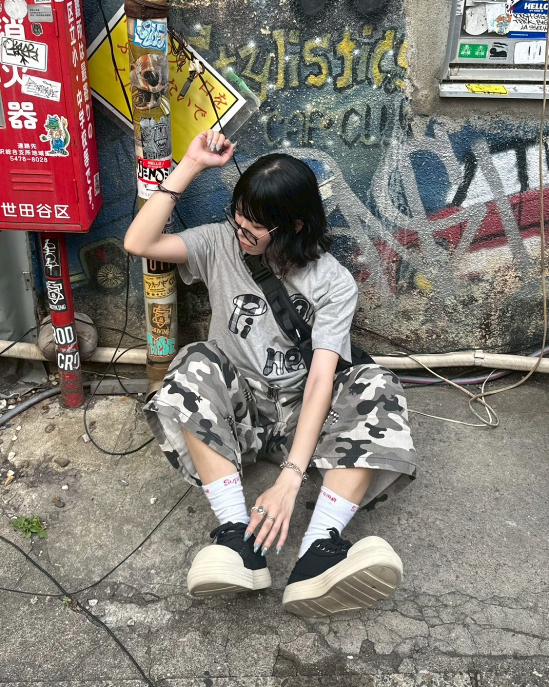 スター迷彩ハーフパンツ KM1118