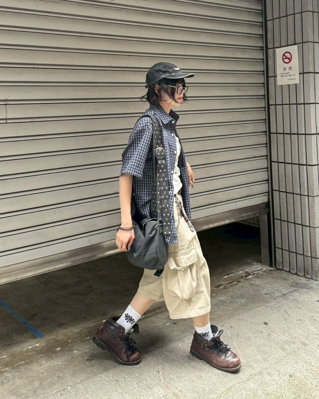ステッチカーゴハーフパンツ KM1139