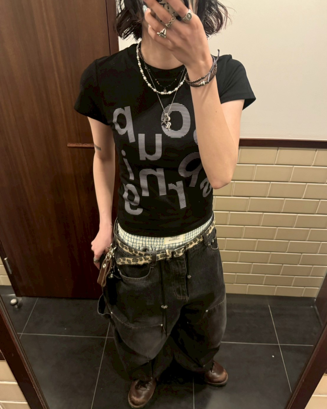 プリントロゴTシャツ KM1153