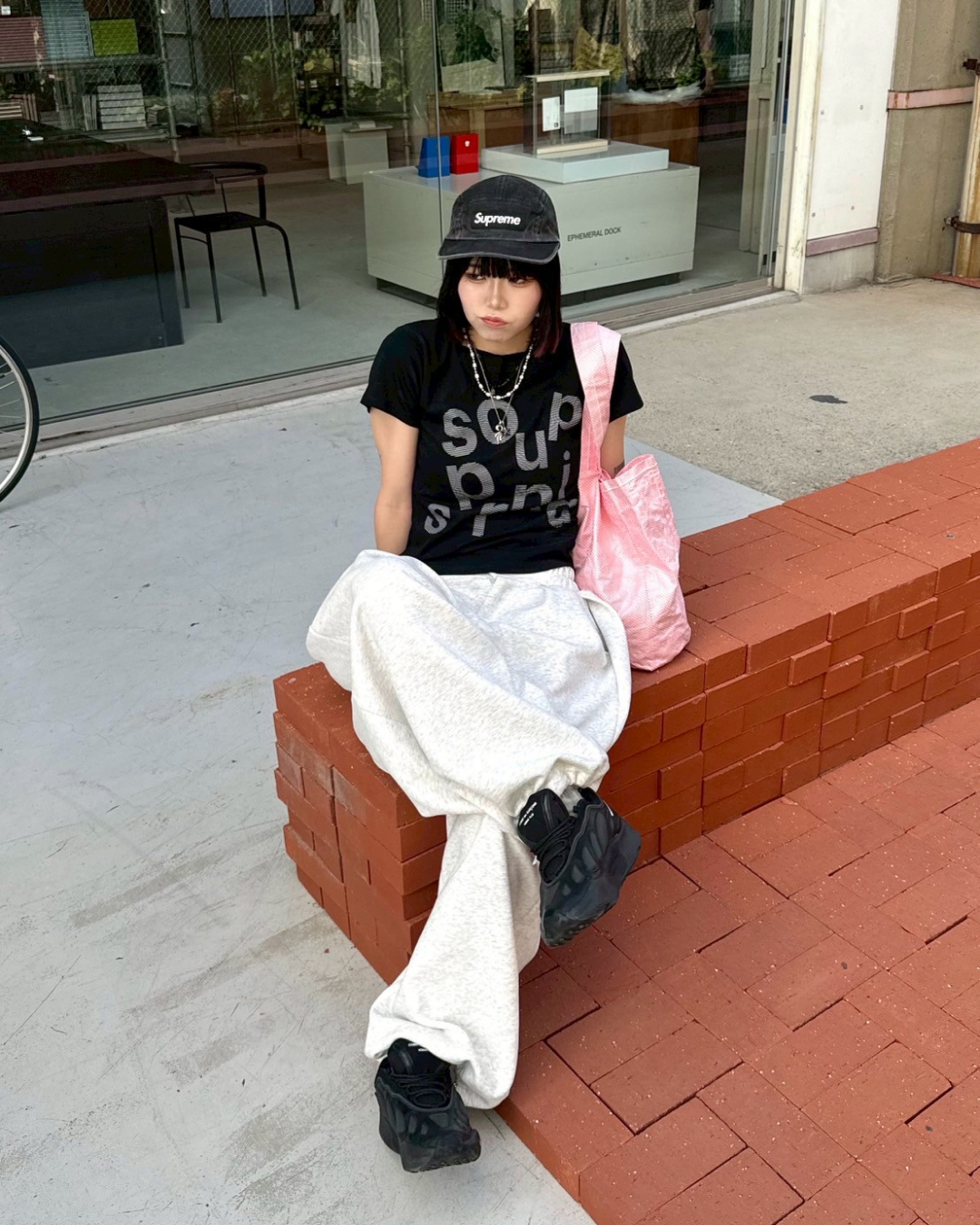 プリントロゴTシャツ KM1153