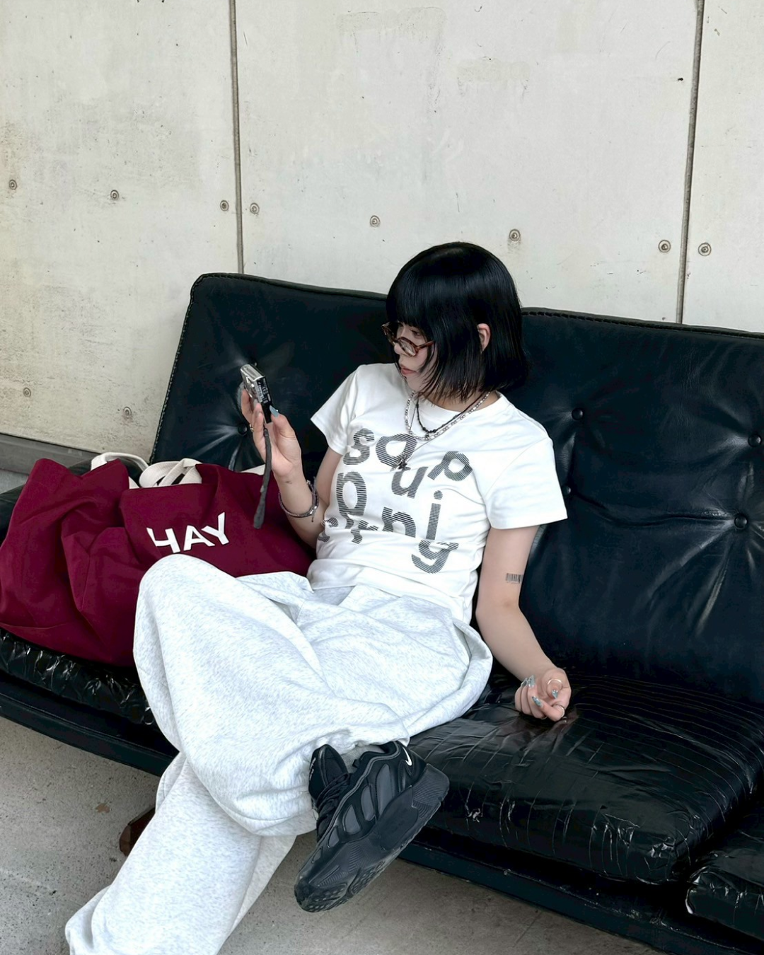 プリントロゴTシャツ KM1153