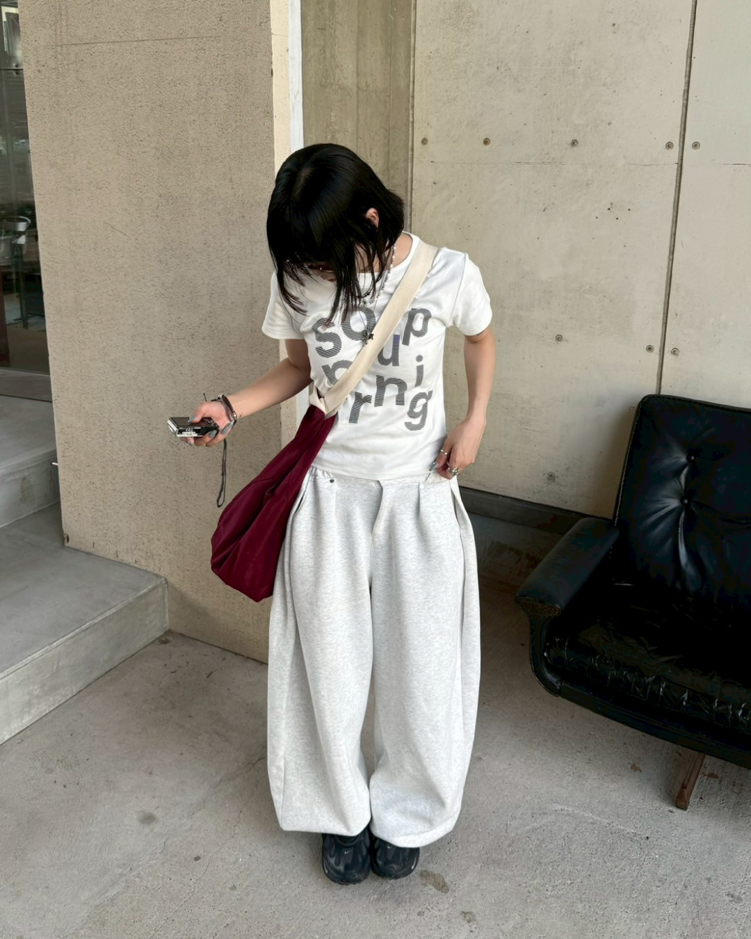 プリントロゴTシャツ KM1153