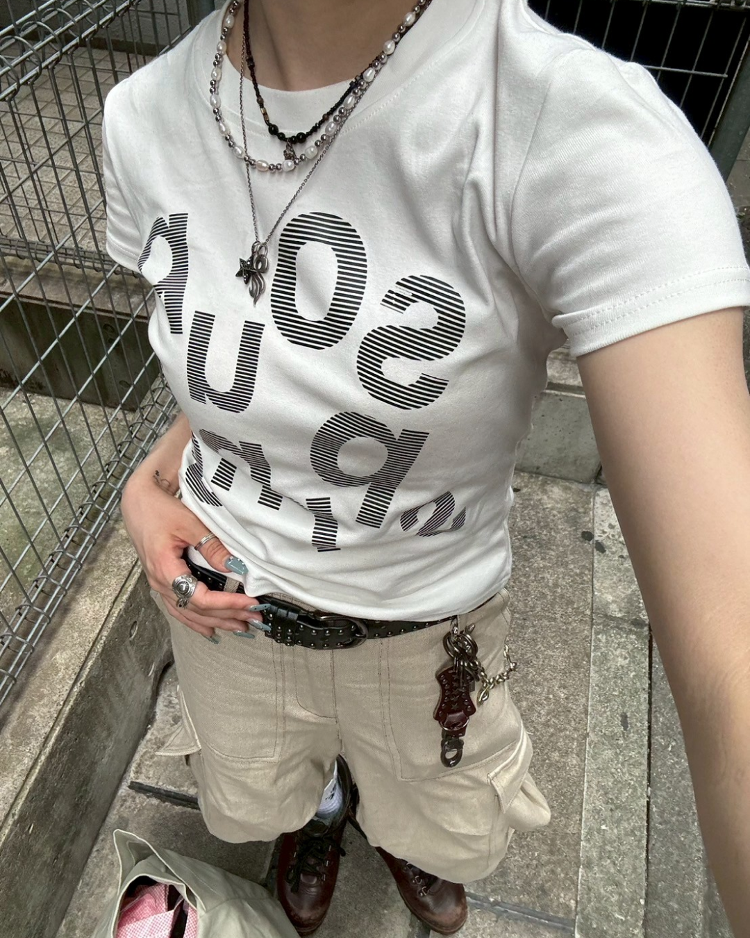 プリントロゴTシャツ KM1153