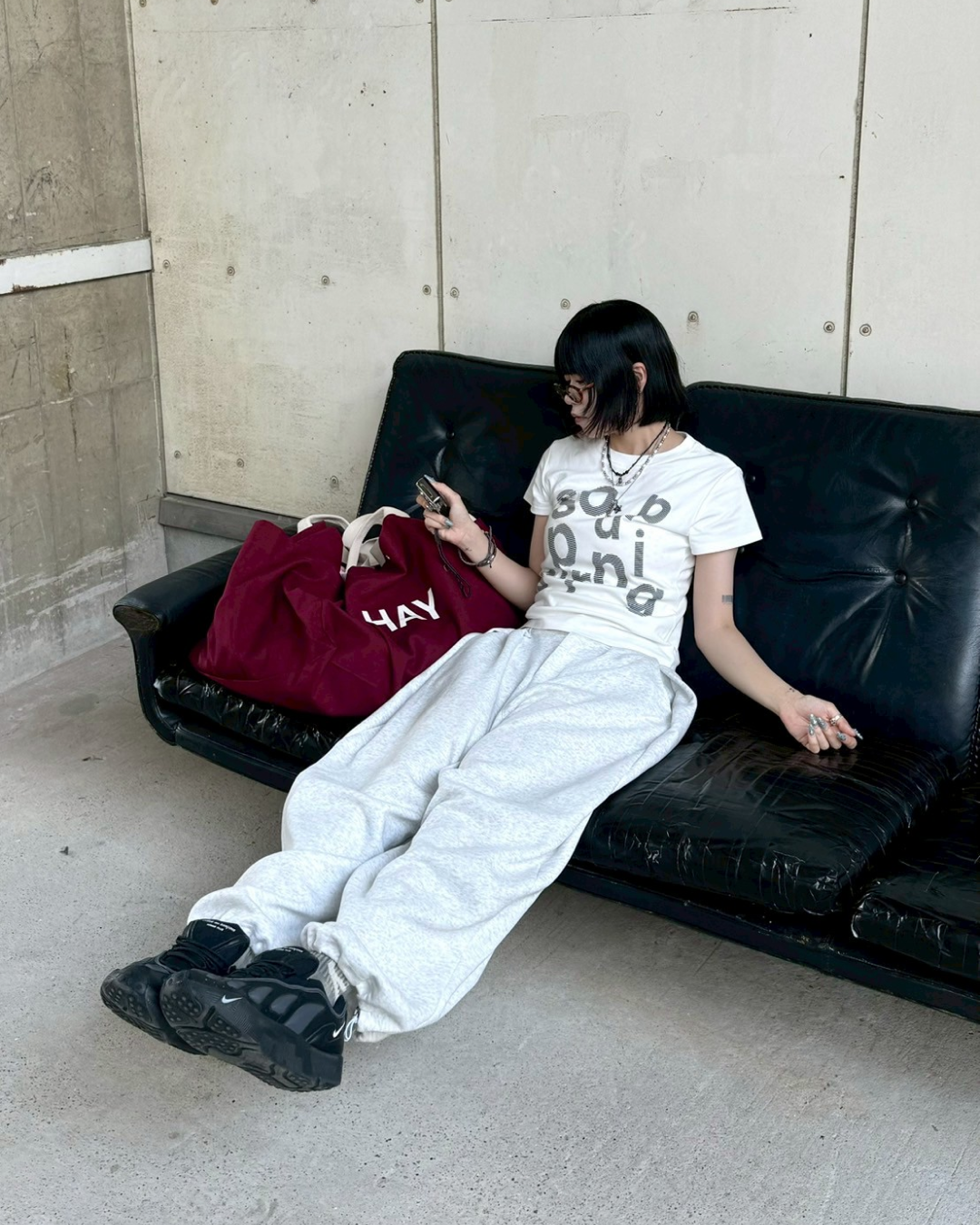プリントロゴTシャツ KM1153