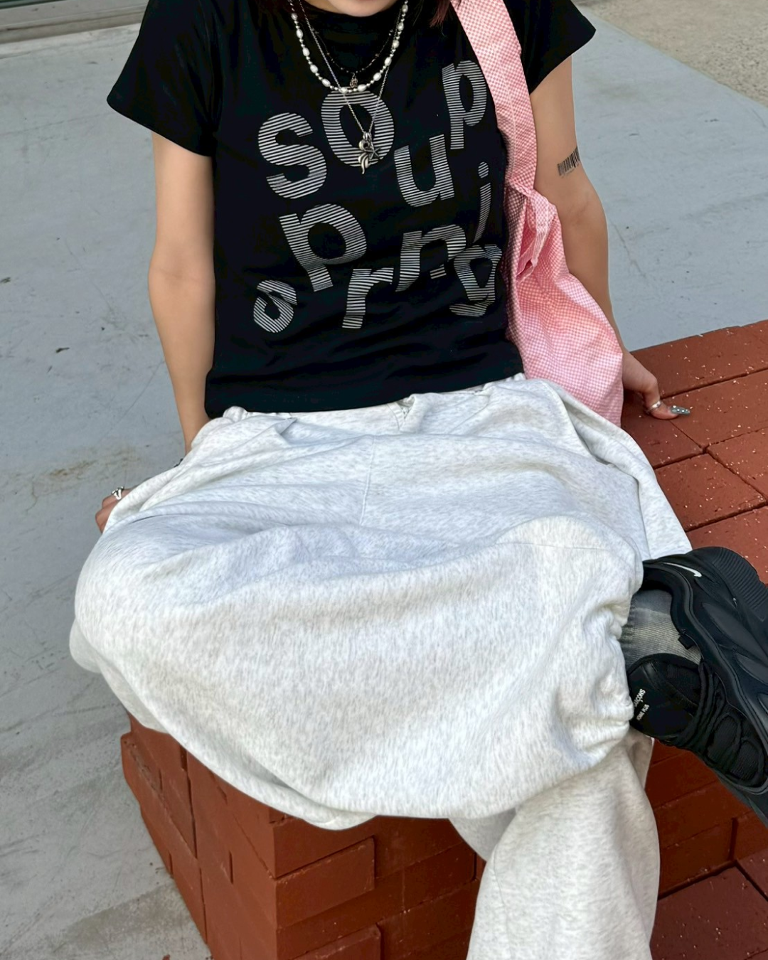 プリントロゴTシャツ KM1153