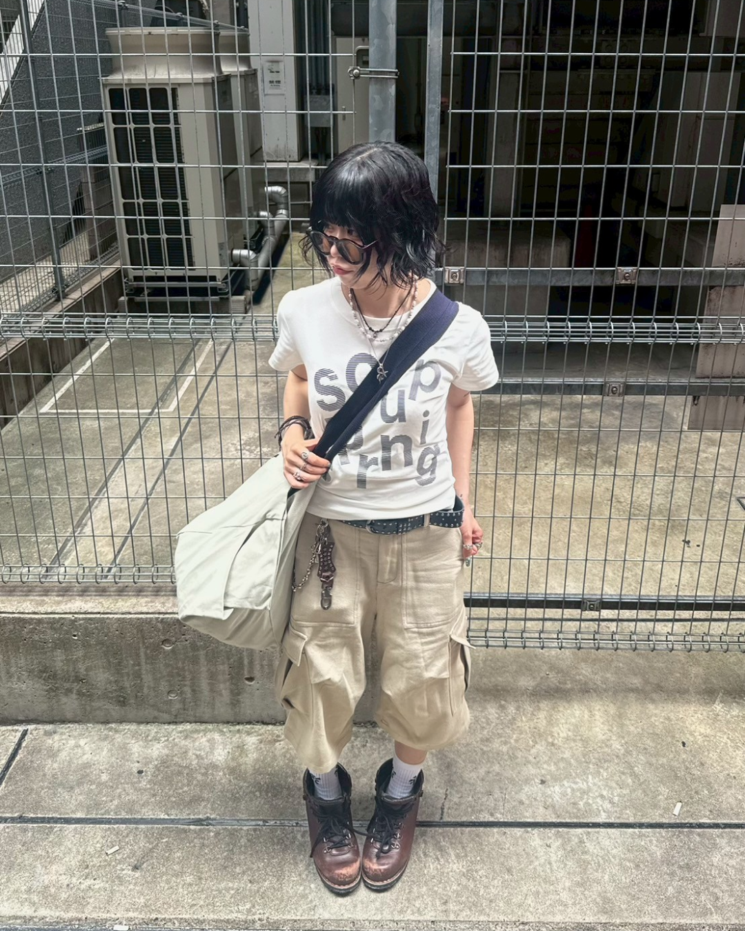 プリントロゴTシャツ KM1153