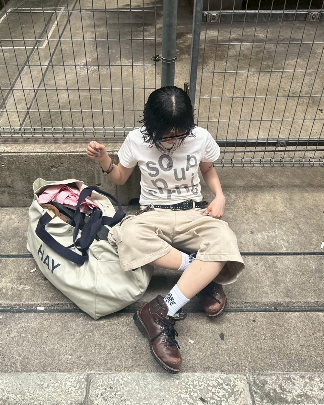 プリントロゴTシャツ KM1153