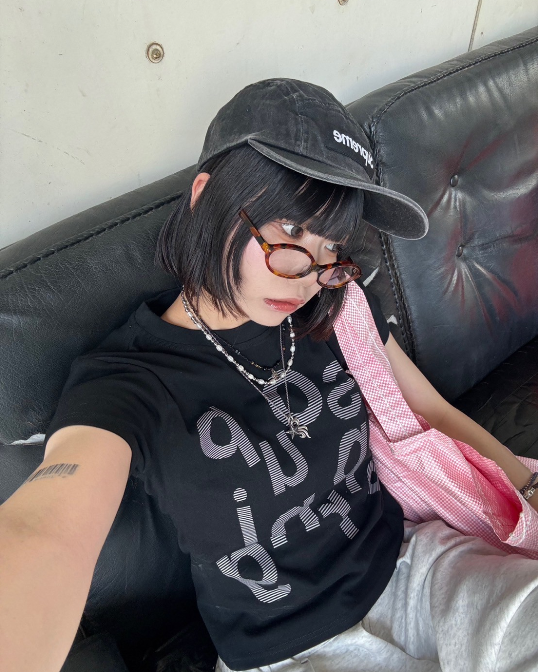 プリントロゴTシャツ KM1153
