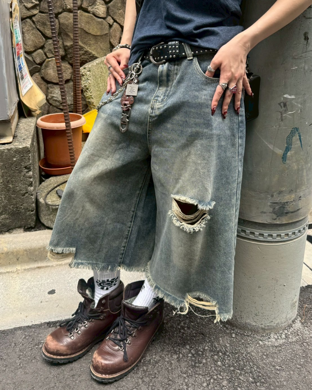 ダメージ加工ジョーツ KM1195