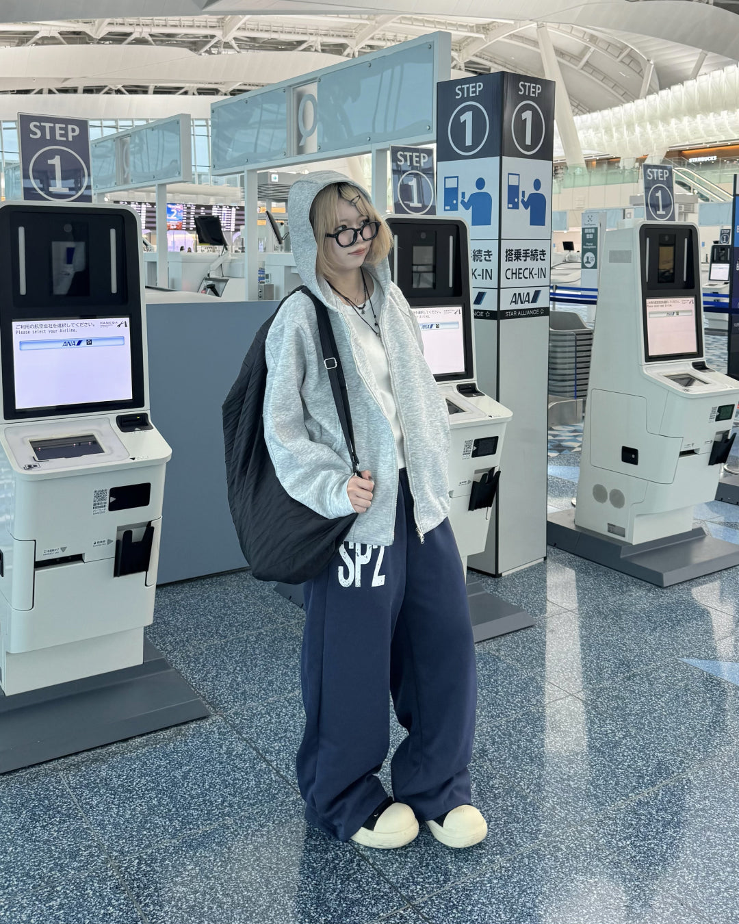 デザインダブルジップパーカー KM1215