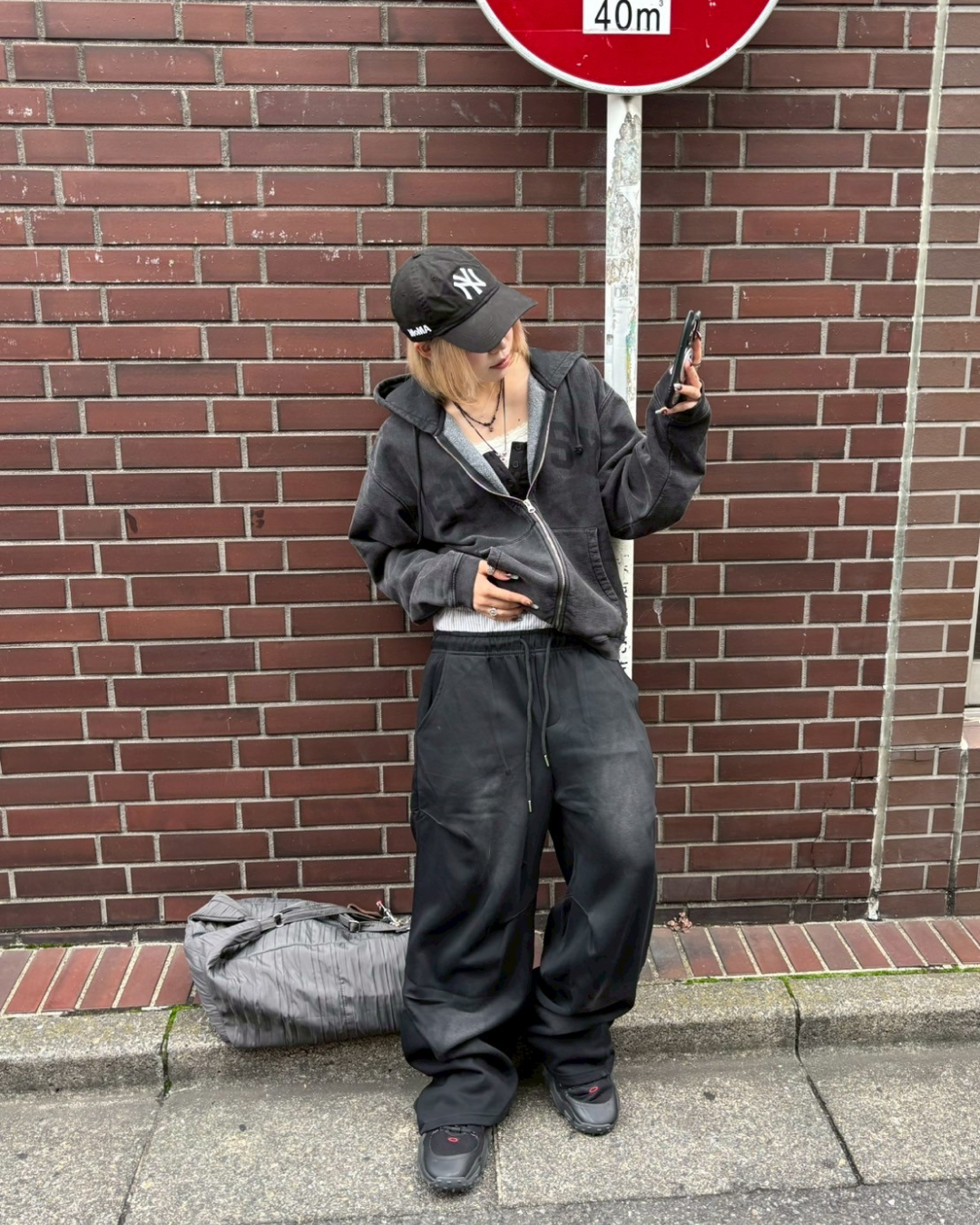 ウォッシュドスウェットパンツ KM1237