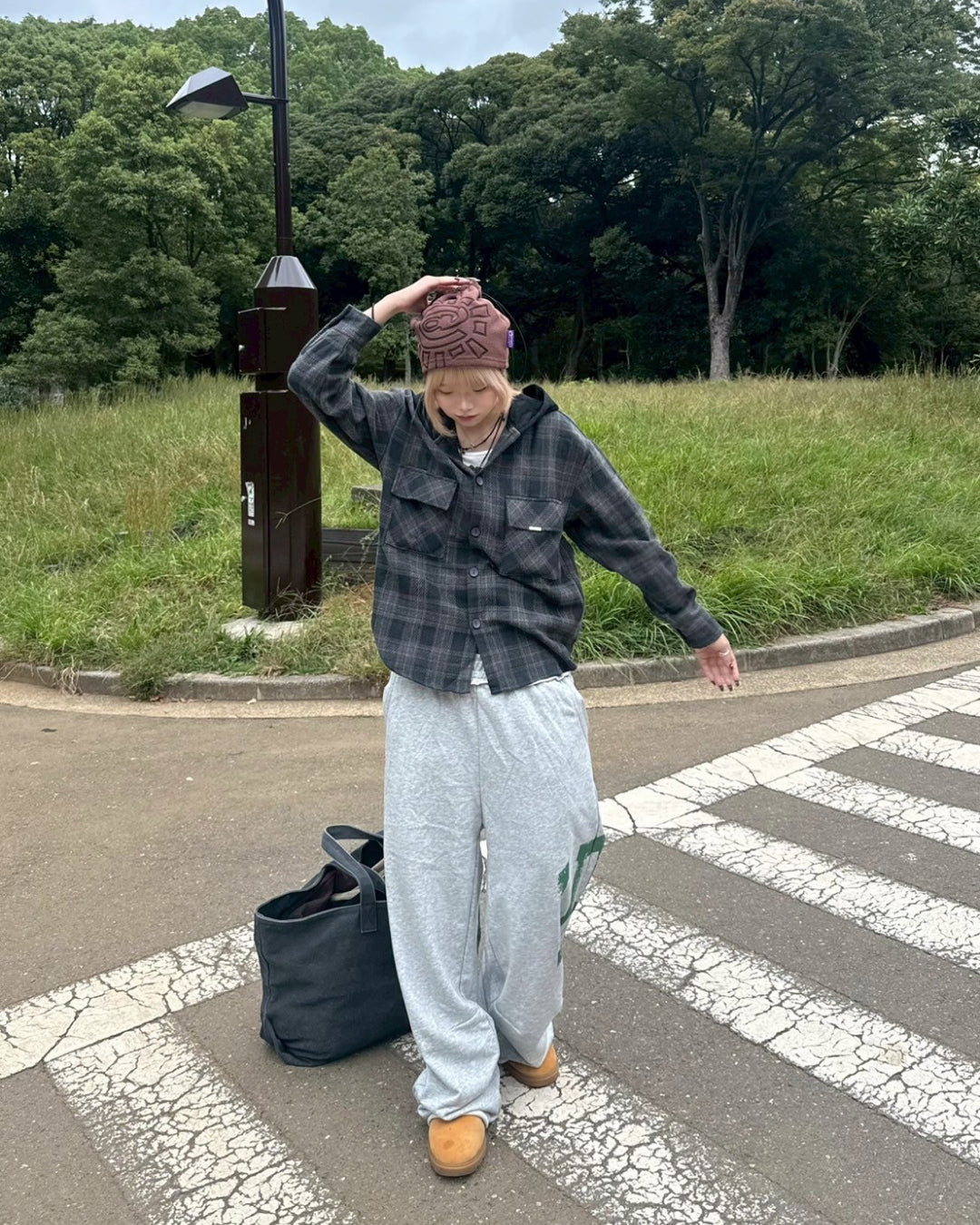 レタリングスウェットパンツ KM1238
