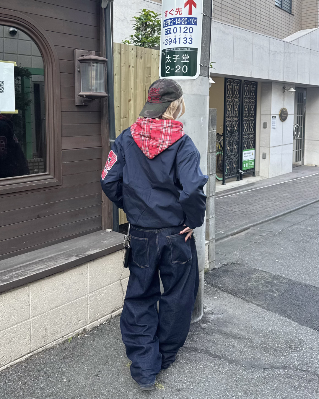 チェックレイヤードアメリカンジャケット KM1242