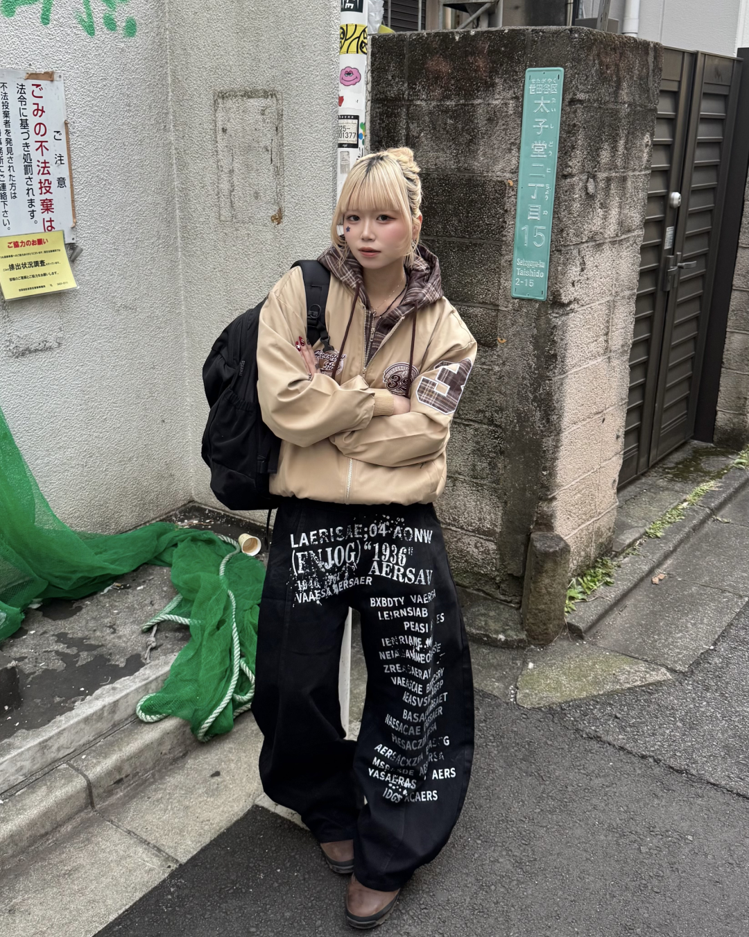 チェックレイヤードアメリカンジャケット KM1242