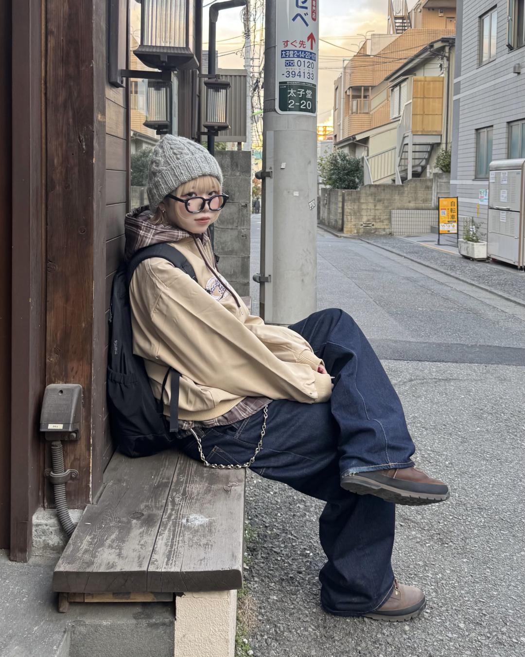 チェックレイヤードアメリカンジャケット KM1242