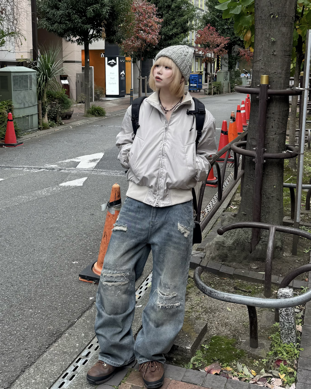 ダメージレイヤードデニム KM1260