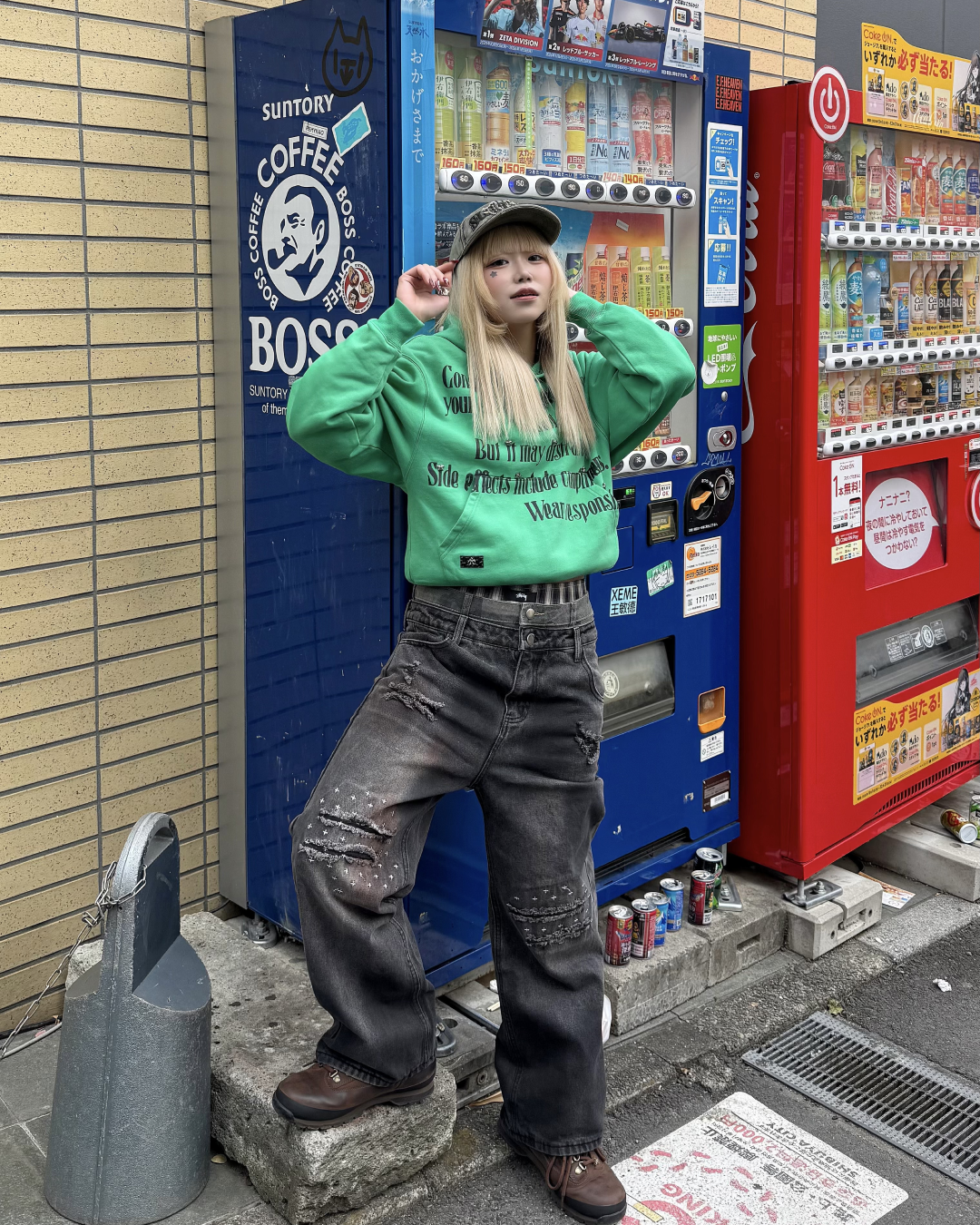 ダメージレイヤードデニム KM1260