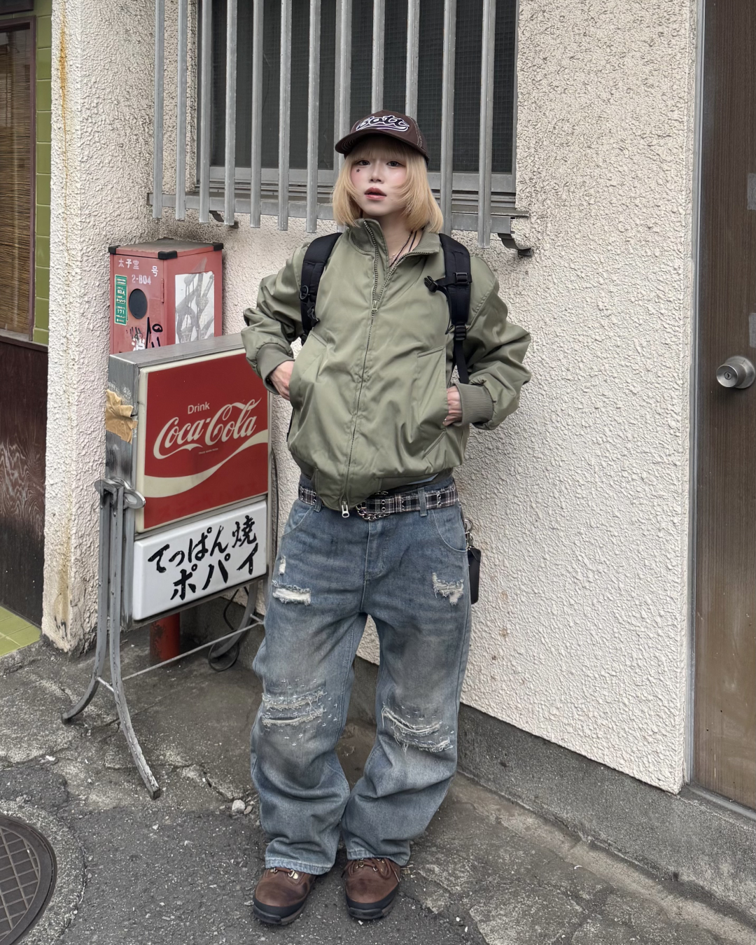 ダメージレイヤードデニム KM1260