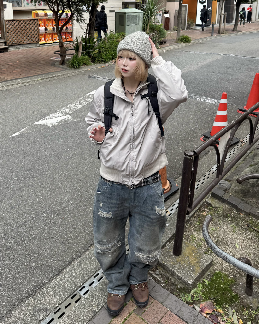 ダメージレイヤードデニム KM1260