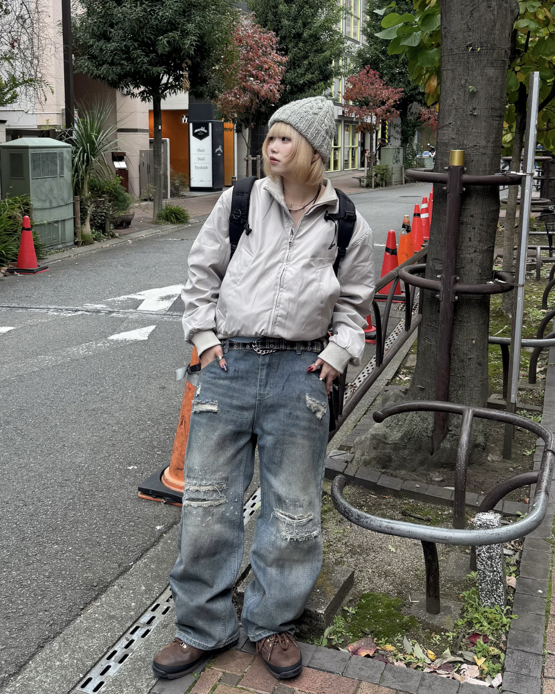 ダメージレイヤードデニム KM1260