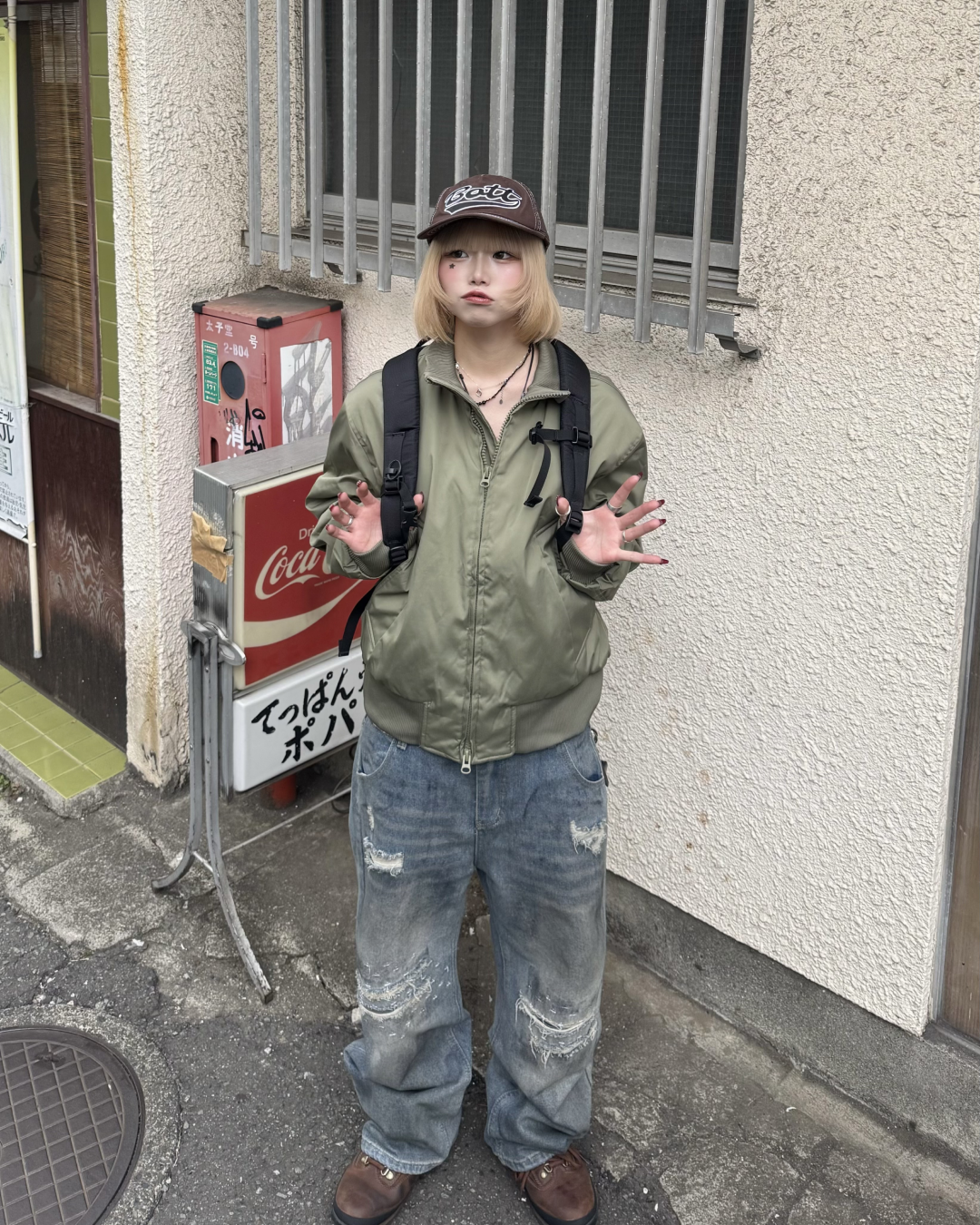 ダメージレイヤードデニム KM1260