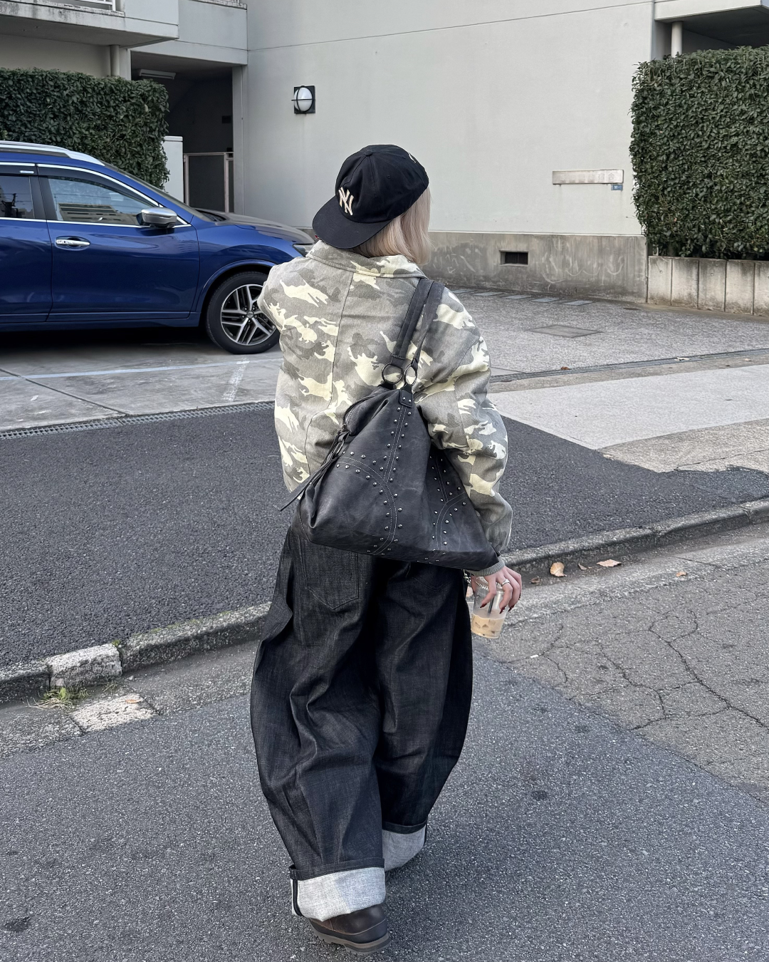 【即納】ファー襟カモフラージュジャケット KM5023