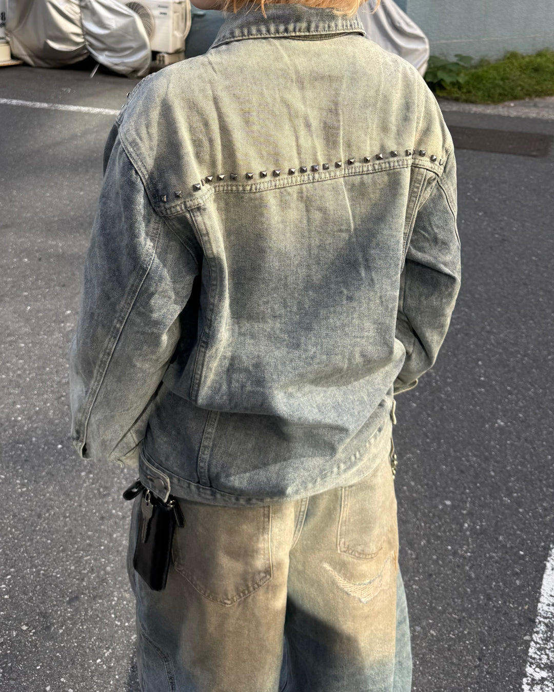 スタッズデニムジャケット KM7003