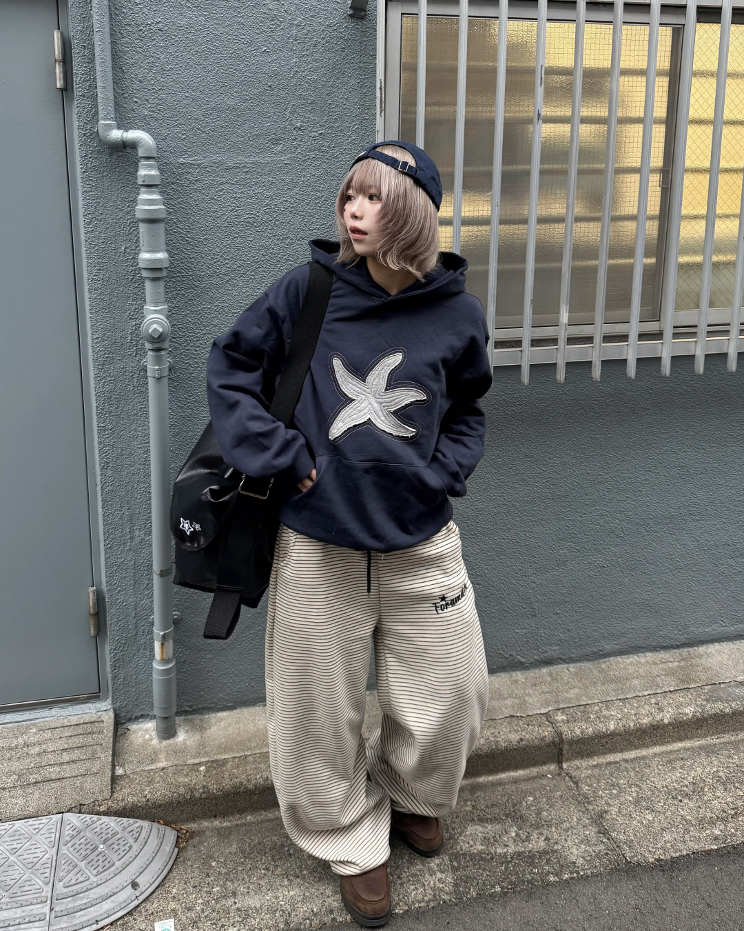 レトロボーダースウェットパンツ KM7040