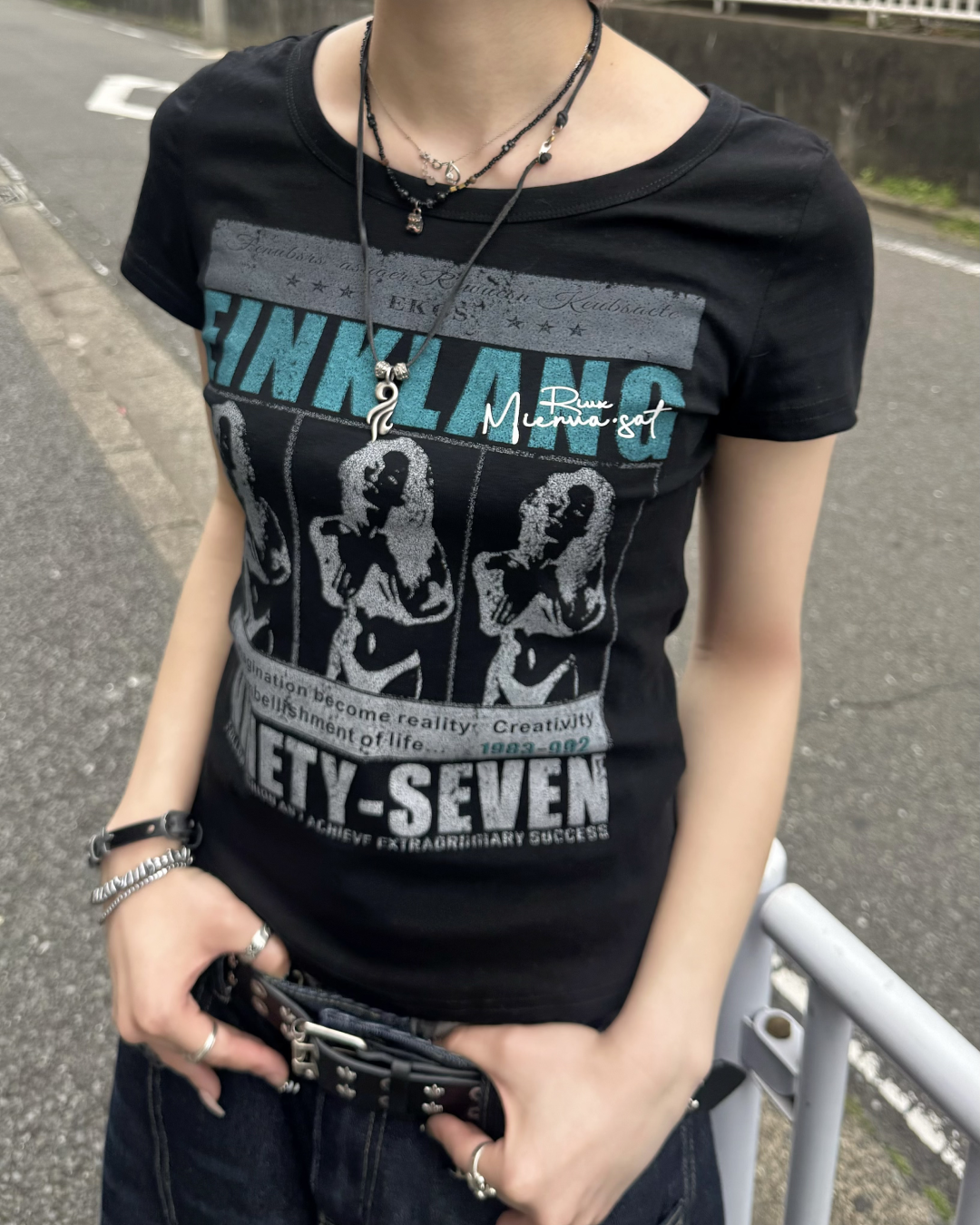 プリントデザインTシャツ KM7073