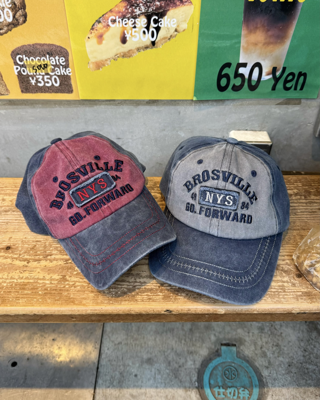 ウォッシュ加工ダメージキャップ KM7103