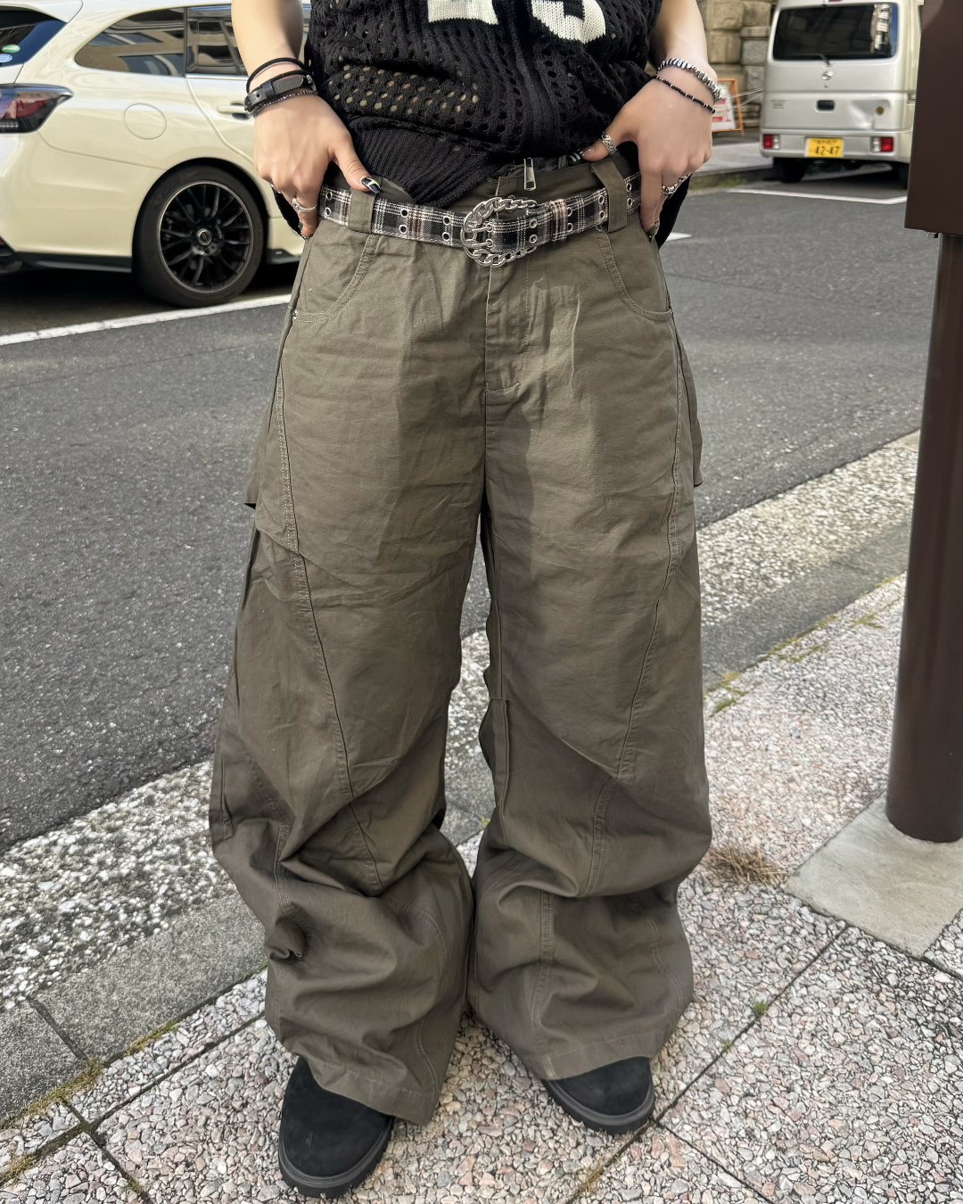 ラインカーブパンツ KM7129
