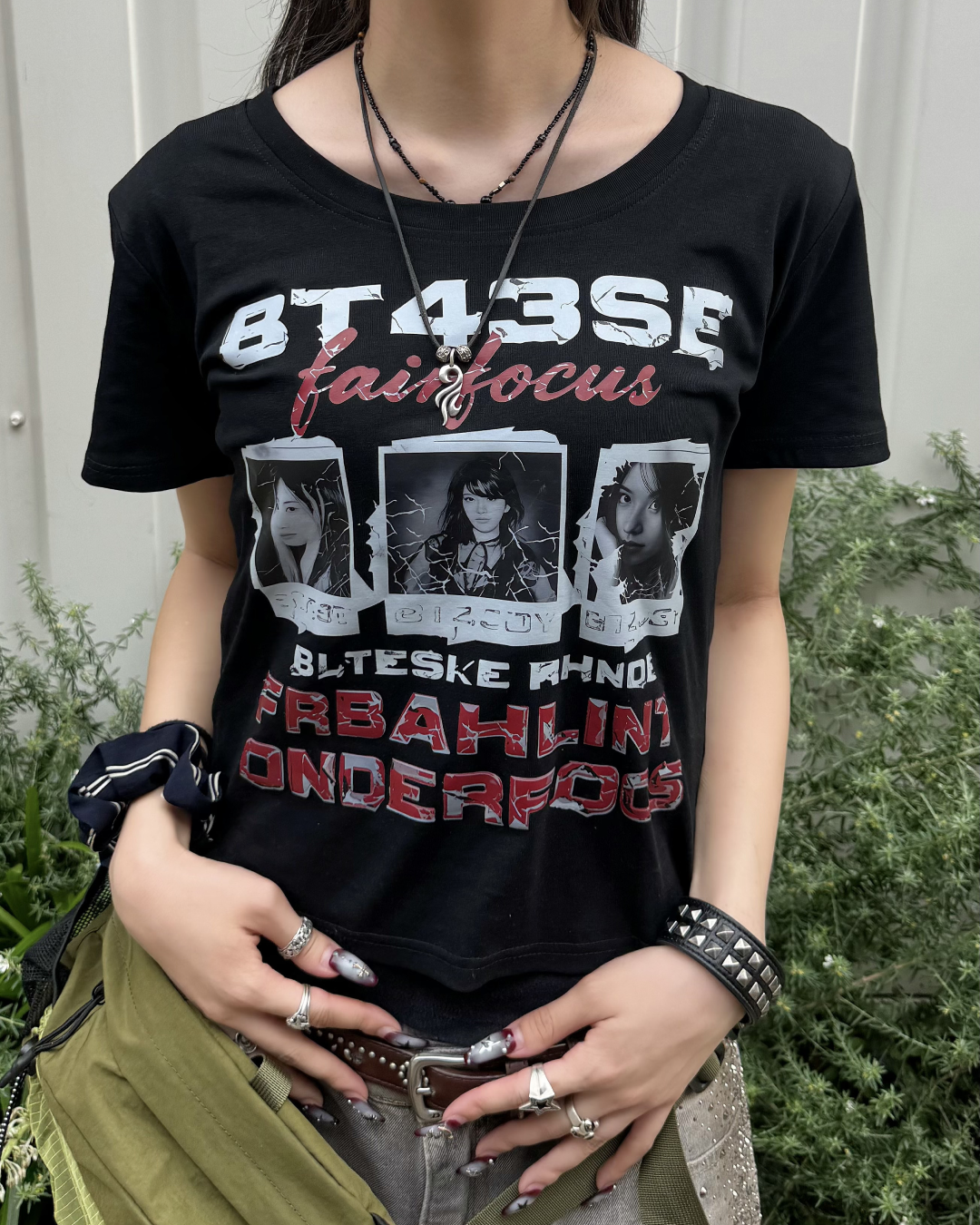 ヴィンテージレタリングロゴT KM7231