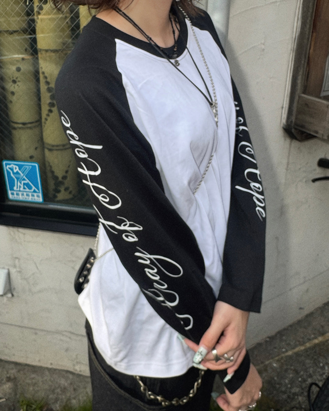 ラグランロゴロングTシャツ KM7452
