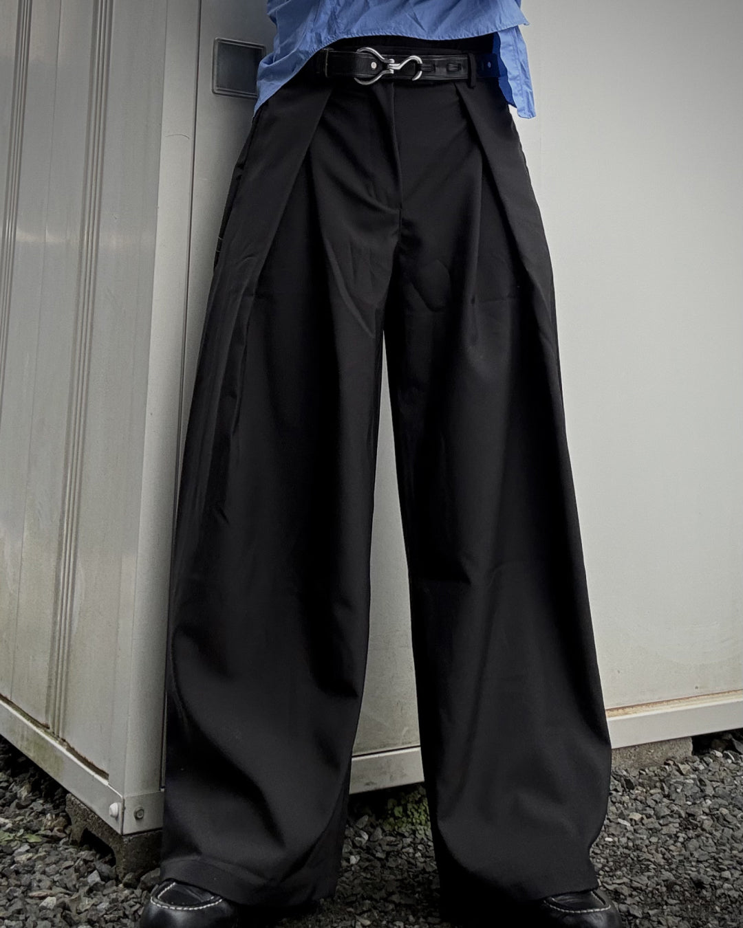 デコンストラクトデザインワイドパンツKN0062