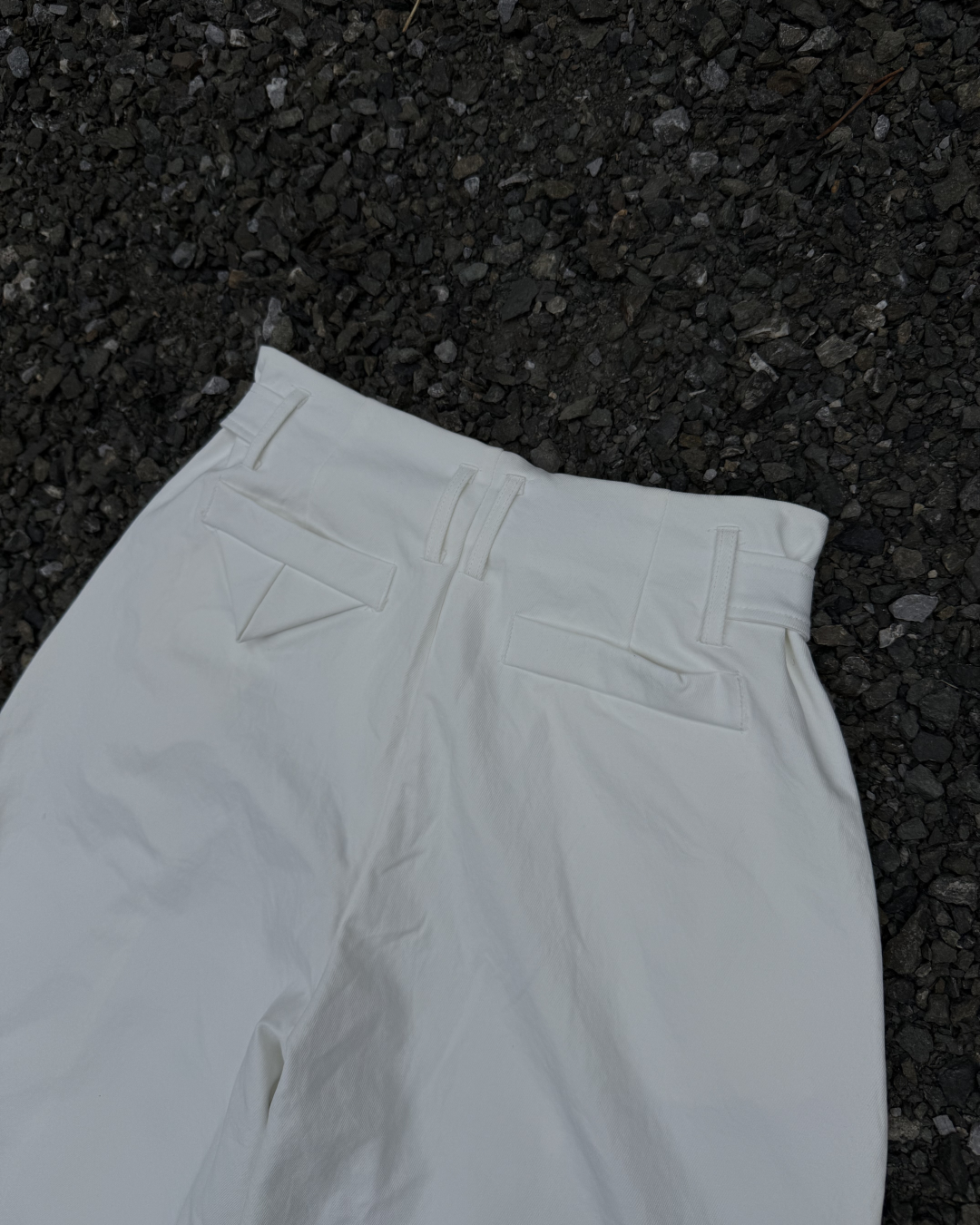 ボタンフライワイドレッグパンツ KN0382