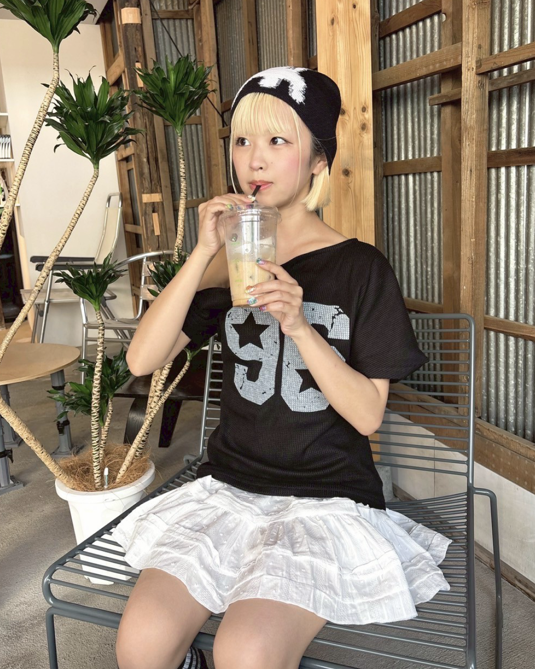 レースフリルミニスカート KR0017