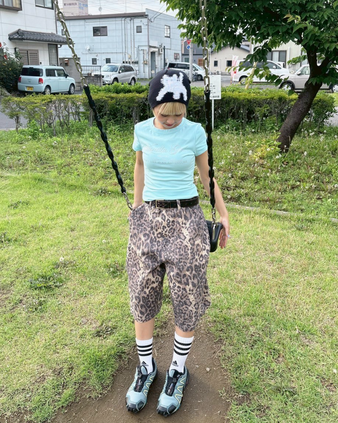 スパンコールフレンチミニTシャツ KR0021