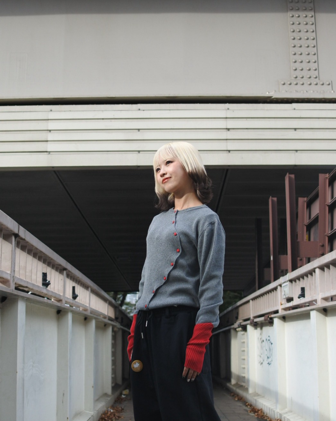 【11/25 19:00販売開始 オリジナル 即納】ウェーブツートンカーディガン KR6003