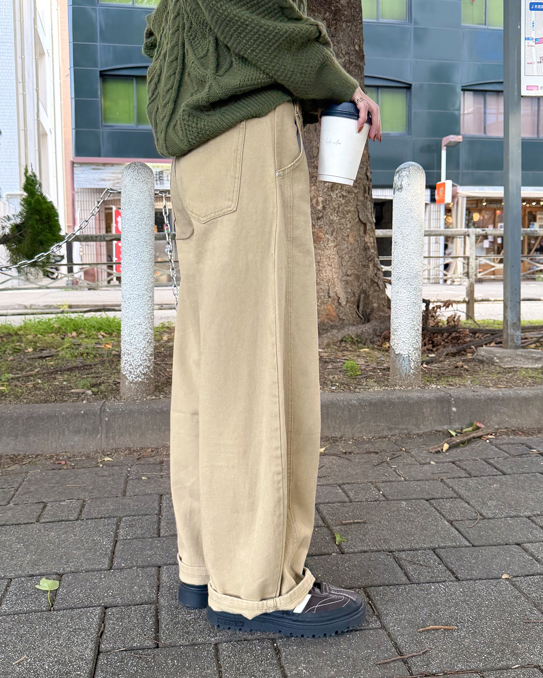 ルーズフィットワイドチノパンツ KU0036
