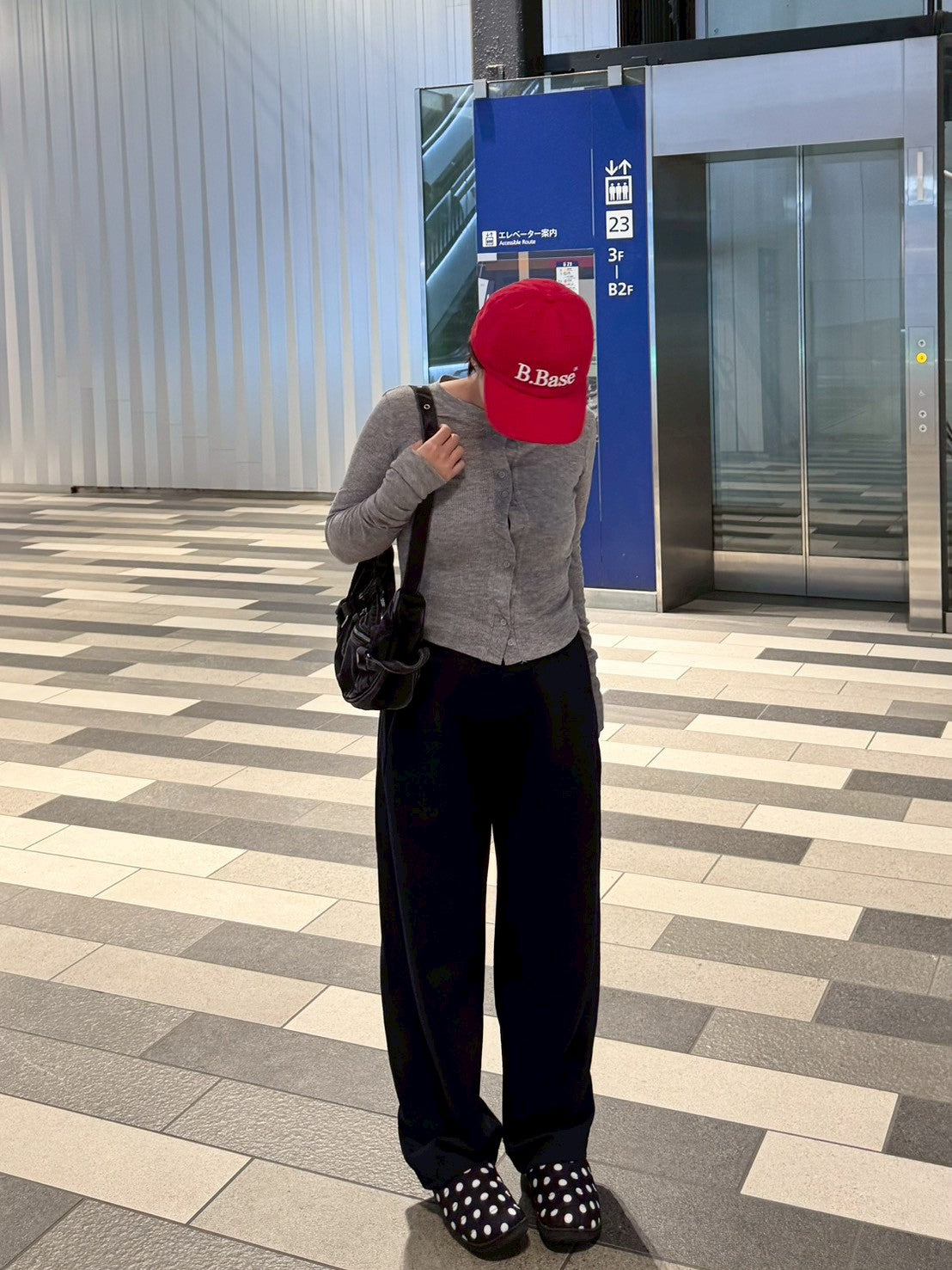 デニム生地ショルダーバッグ HD0052