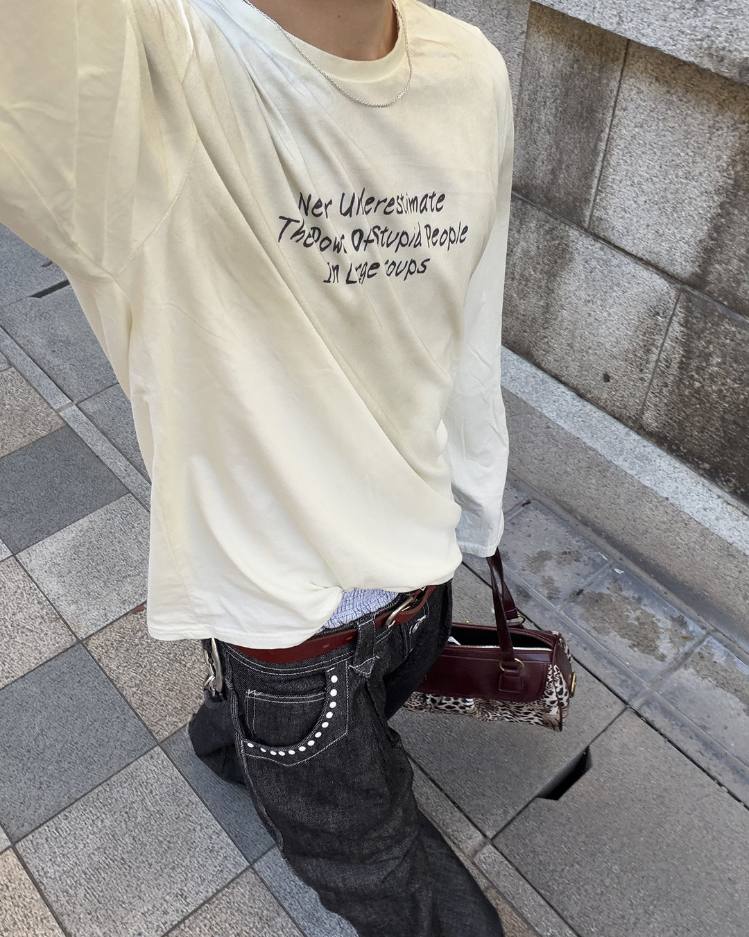 フェード加工ロングTシャツ MK0145