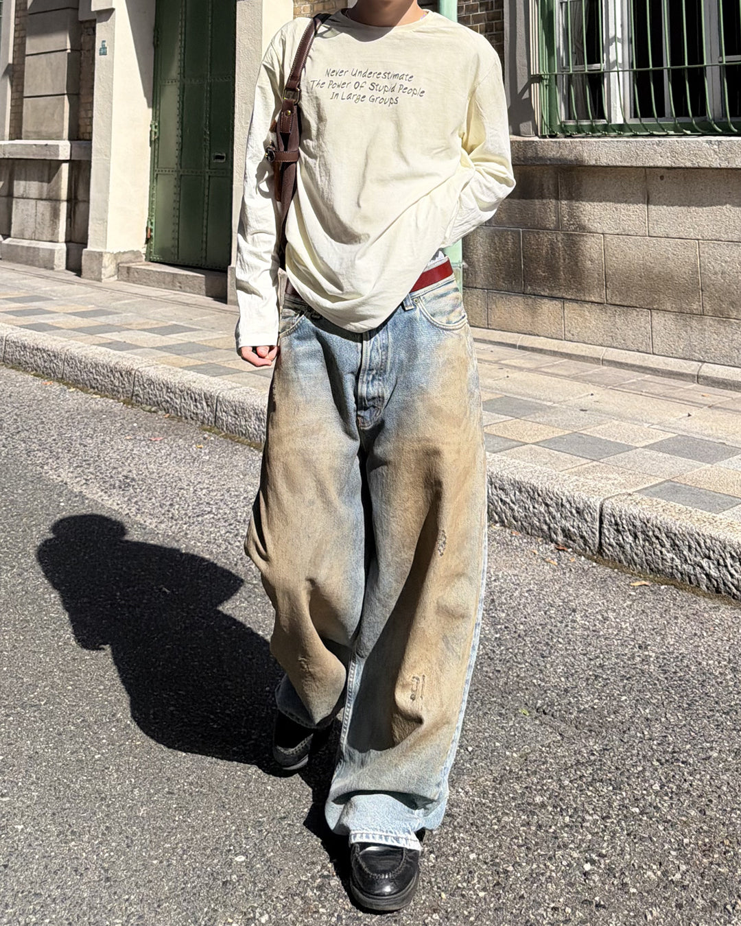 フェード加工ロングTシャツ MK0145