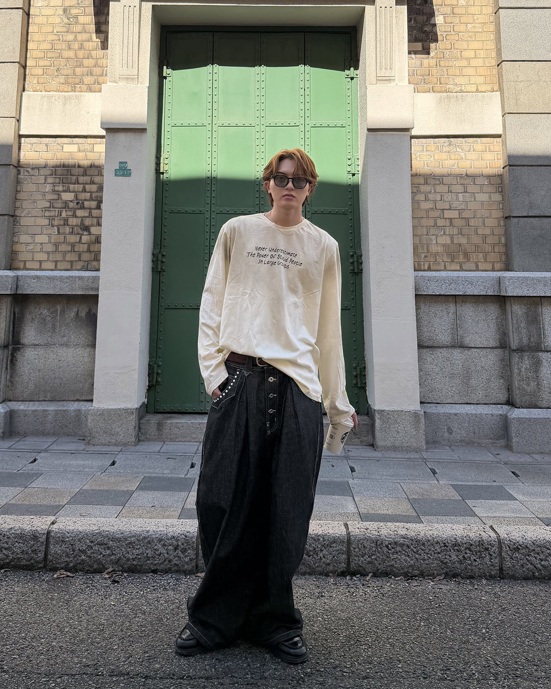 フェード加工ロングTシャツ MK0145