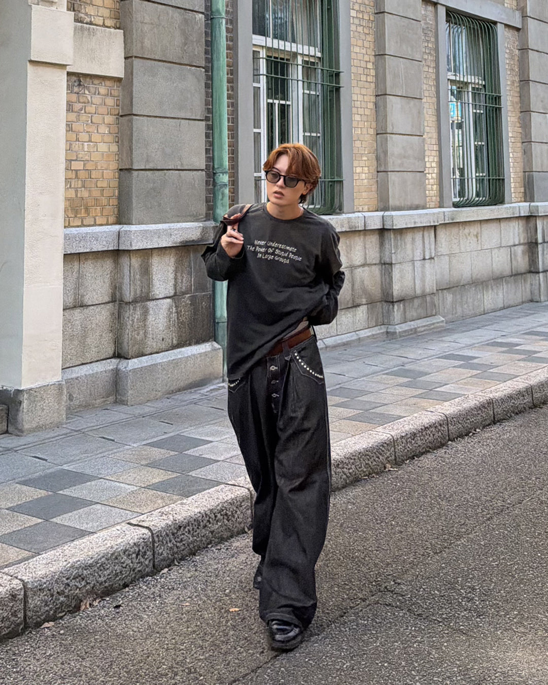 フェード加工ロングTシャツ MK0145