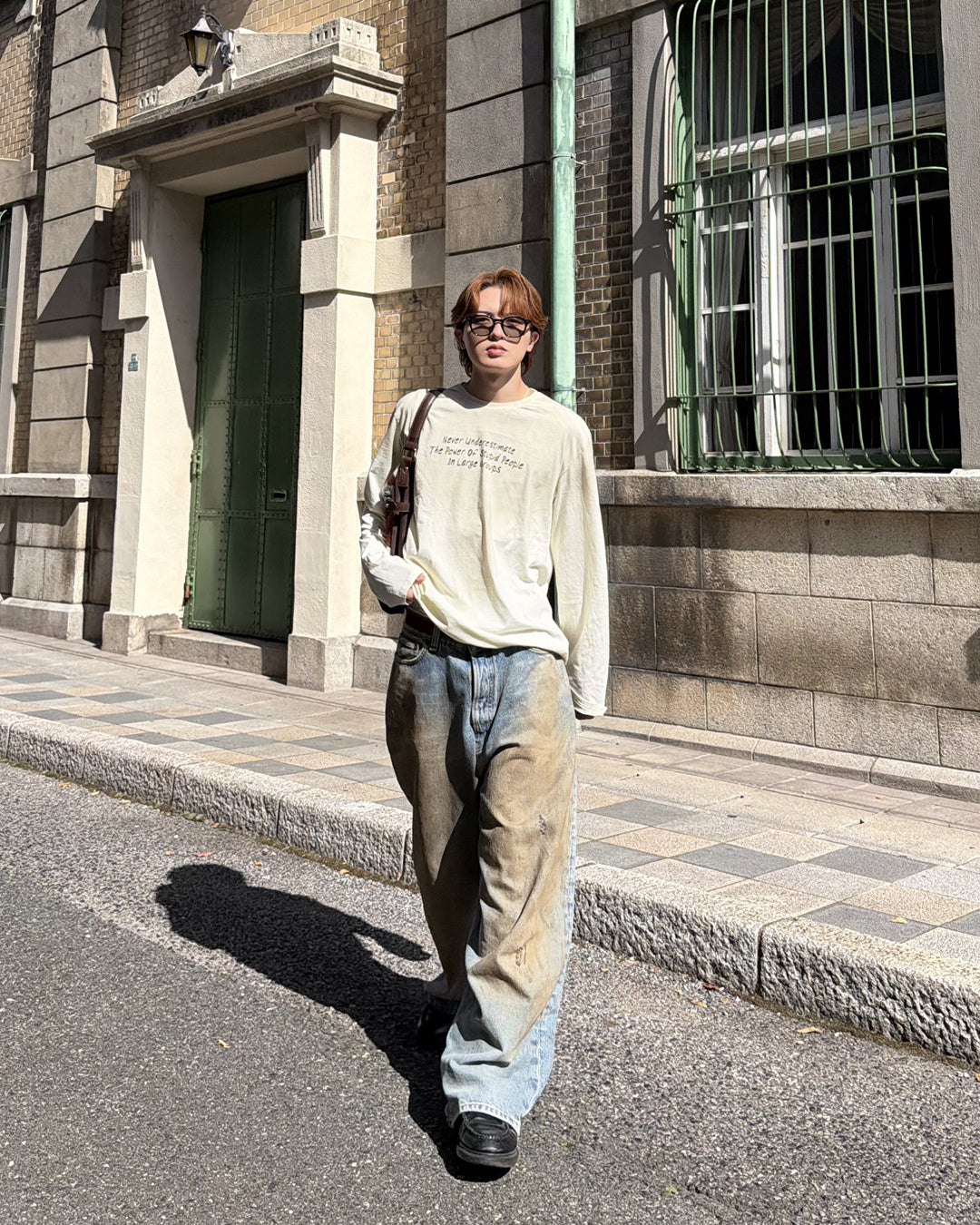 フェード加工ロングTシャツ MK0145